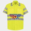 Men's High Visibility Safety Short Sleeve Work Shirt Thumbnail