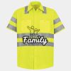 Men's High Visibility Safety Short Sleeve Work Shirt Thumbnail