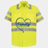 Men's High Visibility Safety Short Sleeve Work Shirt Thumbnail