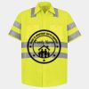 Men's High Visibility Safety Short Sleeve Work Shirt Thumbnail