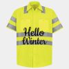 Men's High Visibility Safety Short Sleeve Work Shirt Thumbnail