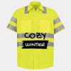 Men's High Visibility Safety Short Sleeve Work Shirt Thumbnail