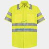 Men's High Visibility Safety Short Sleeve Work Shirt Thumbnail