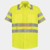 Men's High Visibility Safety Short Sleeve Work Shirt Thumbnail