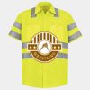 Men's High Visibility Safety Short Sleeve Work Shirt Thumbnail