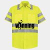 Men's High Visibility Safety Short Sleeve Work Shirt Thumbnail