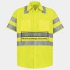 Men's High Visibility Safety Short Sleeve Work Shirt Thumbnail