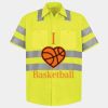 Men's High Visibility Safety Short Sleeve Work Shirt Thumbnail