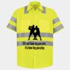 Men's High Visibility Safety Short Sleeve Work Shirt Thumbnail