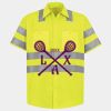 Men's High Visibility Safety Short Sleeve Work Shirt Thumbnail