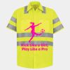 Men's High Visibility Safety Short Sleeve Work Shirt Thumbnail