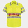 Men's High Visibility Safety Short Sleeve Work Shirt Thumbnail