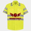 Men's High Visibility Safety Short Sleeve Work Shirt Thumbnail
