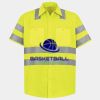 Men's High Visibility Safety Short Sleeve Work Shirt Thumbnail