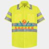 Men's High Visibility Safety Short Sleeve Work Shirt Thumbnail