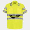 Men's High Visibility Safety Short Sleeve Work Shirt Thumbnail