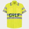 Men's High Visibility Safety Short Sleeve Work Shirt Thumbnail