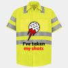 Men's High Visibility Safety Short Sleeve Work Shirt Thumbnail