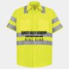 Men's High Visibility Safety Short Sleeve Work Shirt Thumbnail