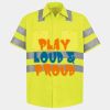 Men's High Visibility Safety Short Sleeve Work Shirt Thumbnail