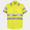 Men's High Visibility Safety Short Sleeve Work Shirt Thumbnail