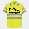 Men's High Visibility Safety Short Sleeve Work Shirt Thumbnail