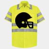 Men's High Visibility Safety Short Sleeve Work Shirt Thumbnail
