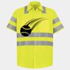 Men's High Visibility Safety Short Sleeve Work Shirt Thumbnail