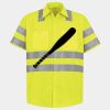 Men's High Visibility Safety Short Sleeve Work Shirt Thumbnail