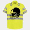 Men's High Visibility Safety Short Sleeve Work Shirt Thumbnail