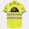 Men's High Visibility Safety Short Sleeve Work Shirt Thumbnail