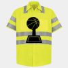 Men's High Visibility Safety Short Sleeve Work Shirt Thumbnail