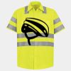 Men's High Visibility Safety Short Sleeve Work Shirt Thumbnail