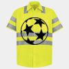 Men's High Visibility Safety Short Sleeve Work Shirt Thumbnail
