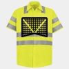 Men's High Visibility Safety Short Sleeve Work Shirt Thumbnail