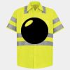 Men's High Visibility Safety Short Sleeve Work Shirt Thumbnail