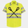 Men's High Visibility Safety Short Sleeve Work Shirt Thumbnail