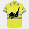 Men's High Visibility Safety Short Sleeve Work Shirt Thumbnail