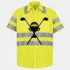 Men's High Visibility Safety Short Sleeve Work Shirt Thumbnail