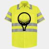 Men's High Visibility Safety Short Sleeve Work Shirt Thumbnail