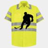 Men's High Visibility Safety Short Sleeve Work Shirt Thumbnail