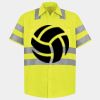 Men's High Visibility Safety Short Sleeve Work Shirt Thumbnail