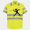 Men's High Visibility Safety Short Sleeve Work Shirt Thumbnail