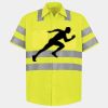 Men's High Visibility Safety Short Sleeve Work Shirt Thumbnail