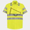 Men's High Visibility Safety Short Sleeve Work Shirt Thumbnail