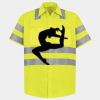Men's High Visibility Safety Short Sleeve Work Shirt Thumbnail
