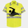 Men's High Visibility Safety Short Sleeve Work Shirt Thumbnail