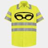 Men's High Visibility Safety Short Sleeve Work Shirt Thumbnail
