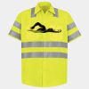 Men's High Visibility Safety Short Sleeve Work Shirt Thumbnail