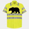 Men's High Visibility Safety Short Sleeve Work Shirt Thumbnail